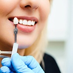 patient undergoing the cost of cosmetic dentistry in Frisco