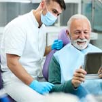 Man during dental checkup in Frisco 