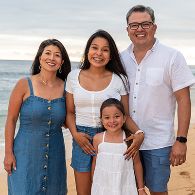 Dr. Caballeros and his family